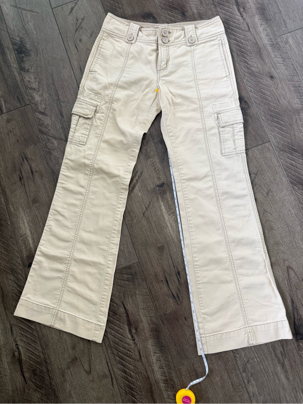 Vintage Periscope Beige Cargo Wide Leg Pants
